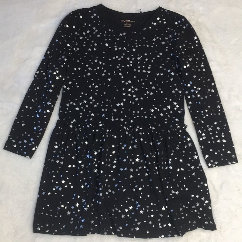 FREE 🤗 w bundle! BCBG DRESS STARRY NIGHT GIRLS SZ L 8/10